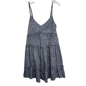 Trixxi Adjustable Spaghetti‎ Strap Blue Above Knee Size Medium Womens Dress NWT